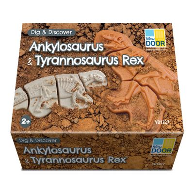 Yellow Door Dig and Discover - Ankylosaurus & Tyrannosaurus Rex
