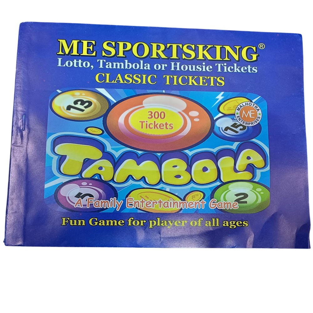 Classic Tambola Housie Ticket Tambola Housie Bingo 300 Tickets Booklet Pack of 2 (Total 600 Tickets)