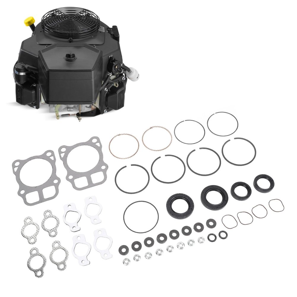 Engine Rebuild Overhaul Kit, 8cm / 3.15in Aluminum Alloy Piston Rings and Gasket Set Overhaul Kit Compatible for CH18 CH20 CH22