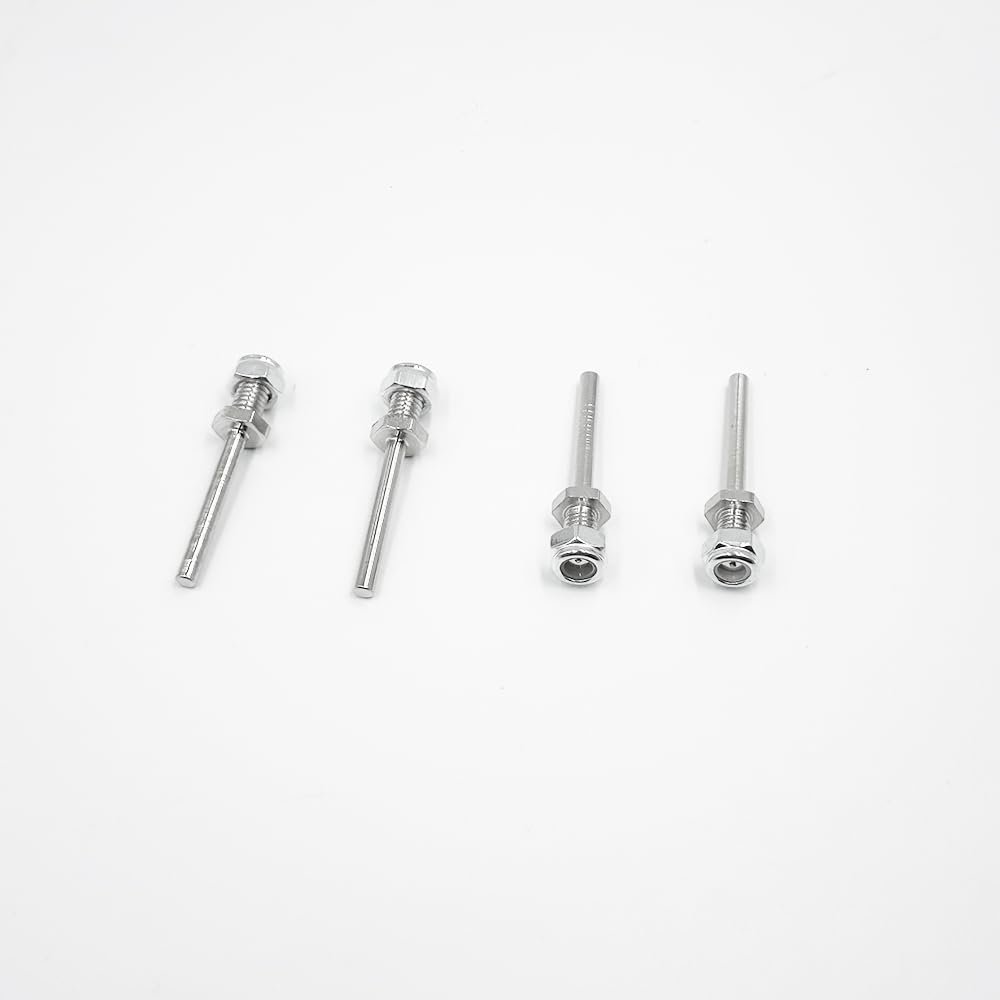 4PCS RC Airplane Wheel Axles Steel Shaft with Nut 3mm Dia Landing Gear Drive Shaft for RC Airplane Plane Helicopter DIY Model Toy Parts (M5x3x25mm)