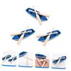 CIYODO 3sets Mini Rowboat Figurines Paddles Creative Resin and Boat Models for Fairy Garden Micro Landscapes Adorable Beach Scene Decor view 2