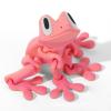 3D Printed 7.92-inch Magnet Frog Toy, Articulated 3D Printed Animals Toys, Can be Used for Refrigerator/Car Decoration. (Pink) view 1