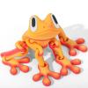 3D Printed 7.92-inch Magnet Frog Toy, Articulated 3D Printed Animals Toys, Can be Used for Refrigerator/Car Decoration. (Orange) view 1