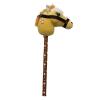 Yunhgft Hobby Horse on a Stick with Neighing Sounds for Children, Light Brown A view 1