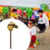 Yunhgft Hobby Horse on a Stick with Neighing Sounds for Children, Light Brown A view 4
