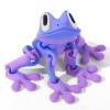 3D Printed 7.92-inch Magnet Frog Toy, Articulated 3D Printed Animals Toys, Can be Used for Refrigerator/Car Decoration. (Purple) view 1