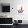 Stupell Industries Rainbow Bubble Bath Giraffe Canvas Wall Art Design by Mary Cunningham, 30 x 40 view 2