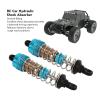 2 Pcs 76mm Aluminium Alloy RC Car Hydraulic, Oil Shock Damper for Smooth Riding, Easy Installation, Applicable for SCY 16101 16102 16103 16201 1/16 RC Car (Blue) view 3