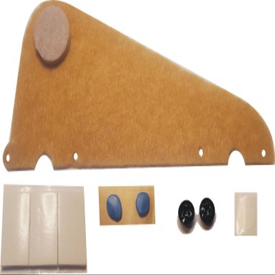 No Drill, Screwless Pickguard Mount Kit for Les Paul guitars (Pickguard not included) with BLACK Screws