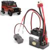 320A 2-Way Brushed ESC with High Voltage Brake Cooling Fan, Versatile Functions for RC Vehicle and Ship (12V, 3S 6S, 1/8 Scale) view 2