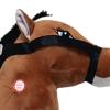 DYNWAVE Hobby Horse on a Stick with Neighing Sounds for Boys and Girls, Dark Brown B view 2