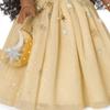 American Girl 2025 Glimmering Gold Holiday Collector Doll, with Brown Eyes, Long Curly Black Hair, Ages 8+ view 4