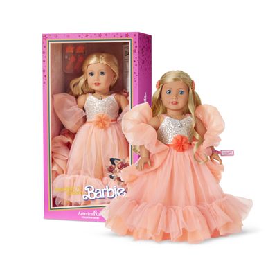 American Girl, Barbie, 18-inch Doll, Peaches n Cream Collector Doll with Blonde Hair, for Ages 8+