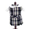 18 inch Doll Outfit-School Plaid Jumper Include Blouse and Hair Accessory/Add on Option: Sock and Shoe (Doll is not Included) (Dropped Waist Jumper Only, Plaid 2M) view 1