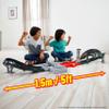 Hot Wheels Toy Car Track Set, Formula 1 Grand Prix Circuit Track Set with 3 1:64 Scale Die-Cast Toy Cars, Two Modes of Racing with a Motorized Booster view 2