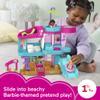 Fisher-Price Little People Toddler Toy Barbie Beach House Playset, Figures and Accessories for Preschool Pretend Play Kids Ages 18+ Months view 2
