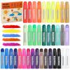 36 Colors Tempera Paint Sticks, No Mess, Quick-Drying & Non-Toxic Art Supplies, Easy-Grip for Toddlers and Kids, Works Great on Paper, Wood, Glass, Canvas, Gifts for Drawing on Various Objects view 1