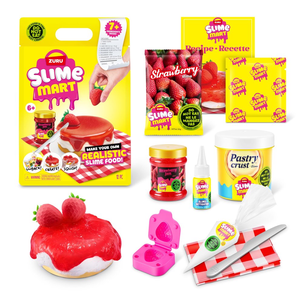 Slime Mart Small Bag by ZURU, Compound Slime Toy, Arts & Crafts for Kids and Kidults, Soft Slime Making Kit - Slime Kit for Girls Ages 6-10 - Fun Gift Idea for Boys Girls - Fidget Toys - Sensory Toys