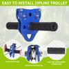 REISIO 150 FT Zipline for Backyard Kids and Adults, Adjustable Zip Line Kit for Adult Outdoor 390 LBS Removable Non-Slip Trolley Play Playground Entertainment view 2