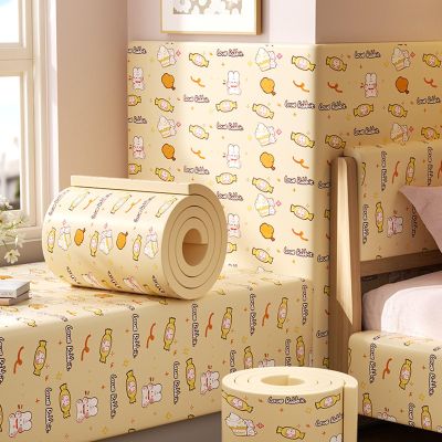Self-Adhesive Padded Wall Panels - Anti-Collision Wall Padding for Kids Autism with Animal Prints, Soft Upholstered Cushion Stickers Decor Panels for Nursery/Bedroom