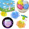 Easter Basket Stuffers Fillers for Toddlers 6 Pack,Light up Easter Egg spinning Top Toys with Music for Kids, Goodie Gift Bag Stuff Treats,Non Candy Hunt Prizes Party Favors Classroom Trinkets for Boy view 1