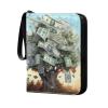 4 Pockets Trading Card Album Holder Book Folder Sports Card Binder Tree Money 400 Double Side Pockets for 3 Ring Binder Zipper view 2