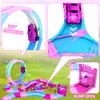 178 PCS Track Toy, Pink Racing Tracks Toys for 3 4 5 6 Year Old Girls, Flexible Tracks Car Magic Bendable Race Track Princess Toys with Light & Music for Toddlers, Kids and Girl Xmas Birthdays Gifts view 4