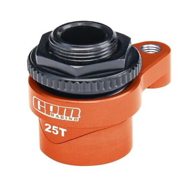 Aluminum 7075 Alloy 25T Servo Saver Set Horn With Built-In Spring For Traxxas 1:16 Mini Maxx/Mini Slash/XRT VXL 3S Monster Truck Upgrades - Orange