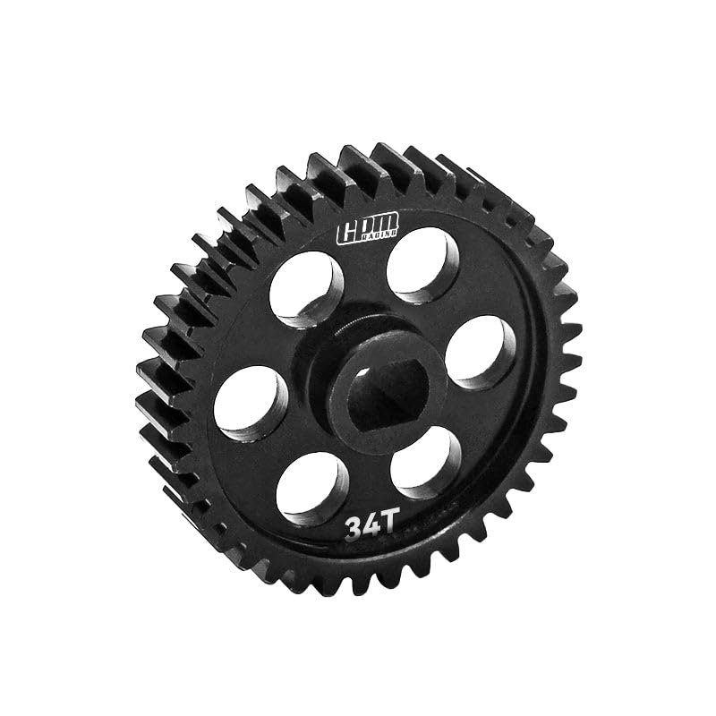 4140 Carbon Steel Speed Main Gear 34T for LOSI 1:24 Micro-B 2WD Buggy RTR-LOS00007 / 1:28 Micro-T 2S 2WD RTR Stadium Truck-LOS-1392 Upgrades
