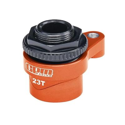 Aluminum 7075 Alloy 23T Servo Saver Set Horn With Built-In Spring For Traxxas 1:16 Mini Maxx/Mini Slash/XRT VXL 3S Monster Truck Upgrades - Orange