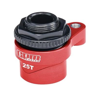 Aluminum 7075 Alloy 25T Servo Saver Set Horn With Built-In Spring For Traxxas 1:16 Mini Maxx/Mini Slash/XRT VXL 3S Monster Truck Upgrades - Red