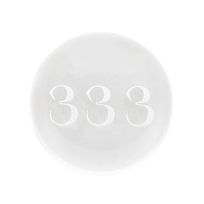 333 Angel Number Glass Crystal Ball with Inner Laser Engraving  Symbol of Divine Guidance, Love, and Protection for Spiritual Connection, Positive Energy, and Personal Growth