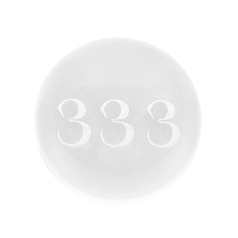 333 Angel Number Glass Crystal Ball with Inner Laser Engraving  Symbol of Divine Guidance, Love, and Protection for Spiritual Connection, Positive Energy, and Personal Growth