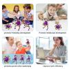 4 Pcs Fidget Toys Bulk Transformable Fidget Spinner for Kids and Adults, Stress Relief Sensory Toy Robot Spinner Toy for Valentines Day Gifts Easter Basket Stuffers (PurpleGreen) view 3