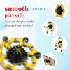 4 Pcs Fidget Toys Bulk Transformable Fidget Spinner for Kids and Adults, Stress Relief Sensory Toy Robot Spinner Toy for Valentines Day Gifts Easter Basket Stuffers (Yellow) view 2