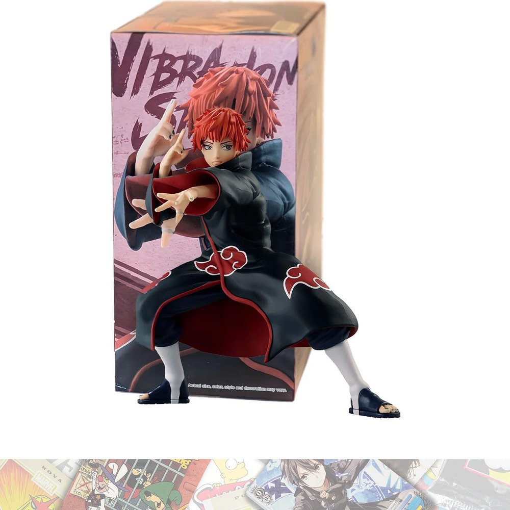 BANDAI SPIRITS Sasori: 15cm Vibration Stars - Special Statue Figurine Bundled with 1 A.C.G. Compatible Theme Trading Card (89344)