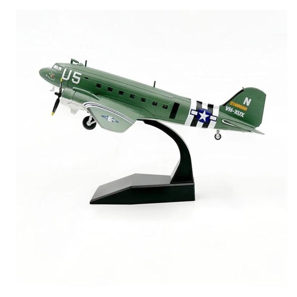 Scale Aircraft 1/100 for C47 C-47 U5 Hump Course Transport Conveyor Plane Model Diecast Airplane Model Decoration Office Suitable for Display