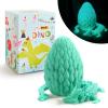 LEWELLRY 15" 3D Printed Dragon Egg,Christmas Birthday Toys, Stocking Stuffers Gift, Articulated Crystal Cool Fidget Dragon for Girls Boys Kids Ages 3,4, 5, 6,7, 8,9,10,11,12 Years Old view 1