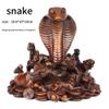 daDINGshun Brass Snake Ornament Chinese Zodiac Snake Ornament Office Living Room Decoration view 2