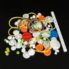 83PCS Small Gear Kit Plastic Gears Belt Pulley Single Gear Spindle Gear Small Motor Gears for DC Motor RC Car Robot Model Toy DIY Gear Replacement (83) view 3