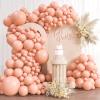 110pcs Peach Balloons, 18 12 10 5 inch Pastel Orange Balloons Different Sizes Peach Balloon Arch for Baby Shower Bridal Wedding Mothers Day Birthday Party Decorations view 1