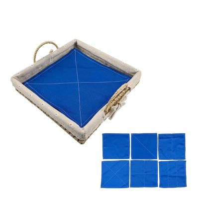 EUKVYQPX Montessori Folding Cloth Box Toy, Teaching AIDS for Everyday Life Children Dress and fold Clothes Game