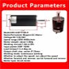12V 24V 50W DC Speed Motor 8mm Shaft Diameter Marshmallow Small Motor High Power Can CW CCW High Speed Motor(Only Motor,4000RPM_24V) view 4