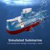 BTSEURY Simulated Submarine, Children Toys, Mini Remote  Controlled Submarine Toy Model Fish Tank Decoration view 2