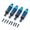4Pcs Aluminum Shock Absorber Assembled Replacement A949-55 for 1/18 WLtoys A959 RC Car A969 A979 K929 Upgrade Parts Blue view 2