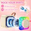 MicQutr Karaoke Machine with 2 Microphones for Kids, Toys Birthday Gifts for Ages 3-12 Years Old Girls Boys, Mini Karaoke Microphone with Protable Bluetooth Speaker for Singing Party Outdoor Play view 2