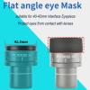 2Pcs Microscope Eyepiece Cup Flat Angle Rubber Eyepiece Cover Guards Eyeshields Telescope Protector for 4042mm view 4