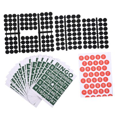 MAGICLULU 1set Bingo Game Supplies Family Gatherings of Number Cards Bingo for Parties and Community Events