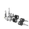 QXCIVR Drawer Lock 5/20/100SETS 16mm 20mm 25mm 30mm 35mm Metal Rotary Key Switch Push Button Lock Switch Latching Cylinder Cabinet Security Locker(Different Key 30mm,100 Sets) view 1