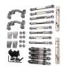 for Feiyu for FY003-5A for WPL for C14 C24 1/16 Metal Upgrade Parts Tie Rods Drive Shafts Shock Absorbers RC Car Repair Kit(Metallic) view 2